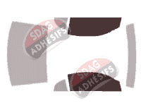 Gabarit vitrage - kit vitres avant - Ford Mustang (4) Coupe 2 portes (2000 - 2004)