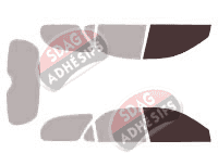 Gabarit vitrage - kit vitres avant - Hyundai Elantra (2) Break 5 portes (1996 - 2002)