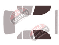 Gabarit vitrage - kit vitres avant - Alfa Romeo 155 Berline 4 portes (1992 - 1998)