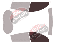 Gabarit vitrage - kit vitres avant - Alfa Romeo 147 (1) 5 portes (2005 - 2010)