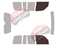 Gabarit vitrage - kit vitres avant - Jeep Cherokee (3) 5 portes (2003 - 2008)