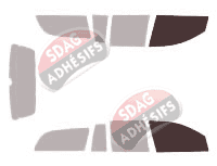Gabarit vitrage - kit vitres avant - Holden Adventra Wagon 5 portes (2003 - 2006)