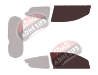 Gabarit vitrage - kit vitres avant - Holden Barina (5) 3 portes (2005 - 2012)