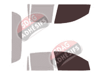 Gabarit vitrage - kit vitres avant - Holden Crewman Pick-Up 4 portes (2000 - 2006)