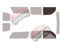 Gabarit vitrage - kit vitres avant - Holden Suburban 6 portes (2000 - 2006)