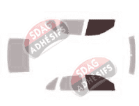 Gabarit vitrage - kit vitres avant - Holden Vectra (1) Berline 4 portes (1997 - 2002)