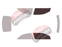 Gabarit vitrage - kit vitres avant - Holden Astra (4) 3 portes (1998 - 2003)