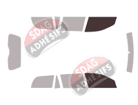 Gabarit vitrage - kit vitres avant - Holden Astra (4) Wagon Break 5 portes (1998 - 2003)