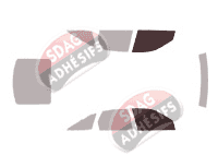 Gabarit vitrage - kit vitres avant - Holden Vectra (1) 5 portes (1997 - 2002)