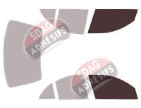 Gabarit vitrage - kit vitres avant - Nissan Pulsar Berline 4 portes (2000 - 2005)