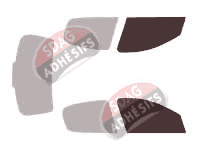 Gabarit vitrage - kit vitres avant - Peugeot 206 (1) Berline 4 portes (2006 - 2018)