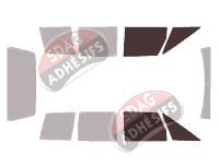 Gabarit vitrage - kit vitres avant - Renault Espace (1) Phase 1 5 portes (1984 - 1988) Gabarit vitrage - kit vitres avant - Renault Espace (1) Phase 1 5 portes (1984 - 1988)