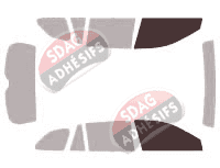 Gabarit vitrage - kit vitres avant - Subaru Outback (4) Break 5 portes (2009 - 2015) Gabarit vitrage - kit vitres avant - Subaru Outback (4) Break 5 portes (2009 - 2015)