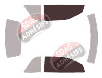 Gabarit vitrage - kit vitres avant - Chrysler Stratus Cabriolet 2 portes (1995 - 2001)