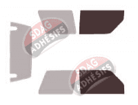 Gabarit vitrage - kit vitres avant - Daihatsu Feroza 3 portes (1989 - 1997)
