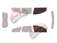 Gabarit vitrage - kit vitres avant - Ford Focus (2) Break 5 portes (2004 - 2011)