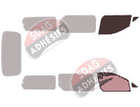 Gabarit vitrage - kit vitres avant - Hyundai i800 5 portes (depuis 2008)