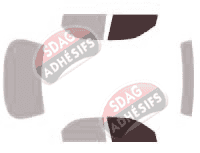 Gabarit vitrage - kit vitres avant - Kia Clarus Berline 4 portes (1997 - 2002)