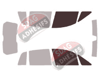 Gabarit vitrage - kit vitres avant - Lancia Musa 5 portes (2004 - 2012)
