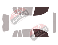 Gabarit vitrage - kit vitres avant - Ford Fusion (1) 5 portes (2002 - 2012)
