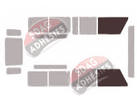 Gabarit vitrage - kit vitres avant - Santana Massif PS 10 5 portes (2001 - 2011)