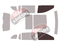 Gabarit vitrage - kit vitres avant - Lincoln MKT 5 portes (2009 - 2019)