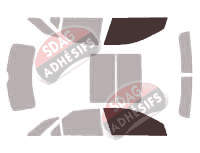 Gabarit vitrage - kit vitres avant - Cadillac CTS (2) Sport Wagon Break 5 portes (2009 - 2017)