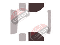 Gabarit vitrage - kit vitres avant - Ford Ranger (2) King Cab Pick-up 2 portes (2006 - 2012)