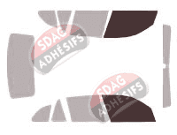 Gabarit vitrage - kit vitres avant - Bmw X1 / iX1 (1) 5 portes (2009 - 2015) Gabarit vitrage - kit vitres avant - Bmw X1 / iX1 (1) 5 portes (2009 - 2015)