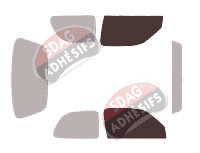 Gabarit vitrage - kit vitres avant - Nissan Micra (2) 3 portes (1992 - 2003) Gabarit vitrage - kit vitres avant - Nissan Micra (2) 3 portes (1992 - 2003)