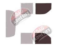 Gabarit vitrage - kit vitres avant - Chevrolet Kodiak 4 portes (2003 - 2010)