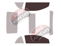 Gabarit vitrage - kit vitres avant - Nissan Micra (3) CC Cabriolet 2 portes (2002 - 2010)