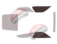 Gabarit vitrage - kit vitres avant - Porsche 928 Coupe 3 portes (1977 - 1995)