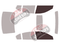 Gabarit vitrage - kit vitres avant - Subaru Legacy (5) Berline 4 portes (2009 - 2015)