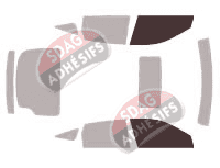 Gabarit vitrage - kit vitres avant - Honda Accord (8) Crosstour 5 portes (2010 - 2018)