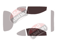 Gabarit vitrage - kit vitres avant - Ford Puma (1) Coupe 3 portes (1997 - 2003)