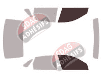 Gabarit vitrage - kit vitres avant - Subaru Impreza (3) Berline 4 portes (2008 - 2013) Gabarit vitrage - kit vitres avant - Subaru Impreza (3) Berline 4 portes (2008 - 2013)