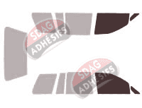 Gabarit vitrage - kit vitres avant - Nissan Prairie 5 portes (1988 - 1998)