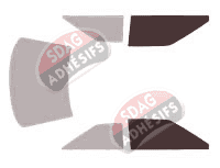 Gabarit vitrage - kit vitres avant - Audi 80 & 90 (1) Coupe 2 portes (1989 - 1996)