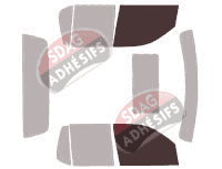 Gabarit vitrage - kit vitres avant - Ford Explorer (4) Sport Trac Pick-up 4 portes (2006 - 2012)