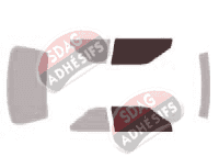 Gabarit vitrage - kit vitres avant - Honda Accord (3) Coupé 2 portes (1986 - 1990) Gabarit vitrage - kit vitres avant - Honda Accord (3) Coupé 2 portes (1986 - 1990)