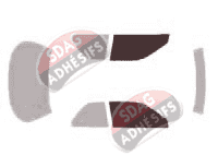 Gabarit vitrage - kit vitres avant - Honda Accord (4) Coupé 2 portes (1990 - 1994) Gabarit vitrage - kit vitres avant - Honda Accord (4) Coupé 2 portes (1990 - 1994)