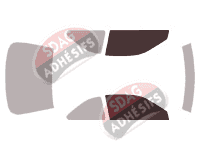 Gabarit vitrage - kit vitres avant - Honda Accord (5) Coupé 2 portes (1994 - 1998) Gabarit vitrage - kit vitres avant - Honda Accord (5) Coupé 2 portes (1994 - 1998)