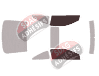 Gabarit vitrage - kit vitres avant - Honda Accord (7) Coupé 2 portes (2003 - 2008)