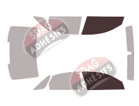 Gabarit vitrage - kit vitres avant - Audi A8 (1) Courte Berline 4 portes (1994 - 2002)