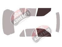 Gabarit vitrage - kit vitres avant - Honda Accord (3) Berline 4 portes (1986 - 1990)