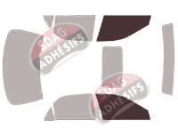 Gabarit vitrage - kit vitres avant - Honda Accord (6) Berline 4 portes (1998 - 2003) Gabarit vitrage - kit vitres avant - Honda Accord (6) Berline 4 portes (1998 - 2003)