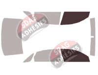 Gabarit vitrage - kit vitres avant - Audi A8 (1) Longue Berline 4 portes (1994 - 2002)