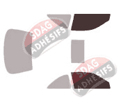 Gabarit vitrage - kit vitres avant - Honda Civic (6) Coupe 2 portes (1999 - 2001) Gabarit vitrage - kit vitres avant - Honda Civic (6) Coupe 2 portes (1999 - 2001)