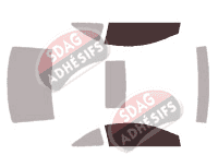 Gabarit vitrage - kit vitres avant - Honda Civic (8) Coupe 2 portes (2005 - 2011) Gabarit vitrage - kit vitres avant - Honda Civic (8) Coupe 2 portes (2005 - 2011)